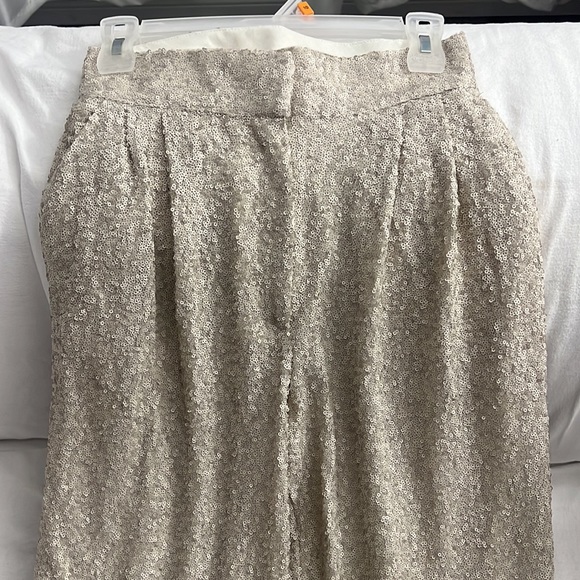 Sequinned Flowy Pant Trouser - Picture 2 of 3